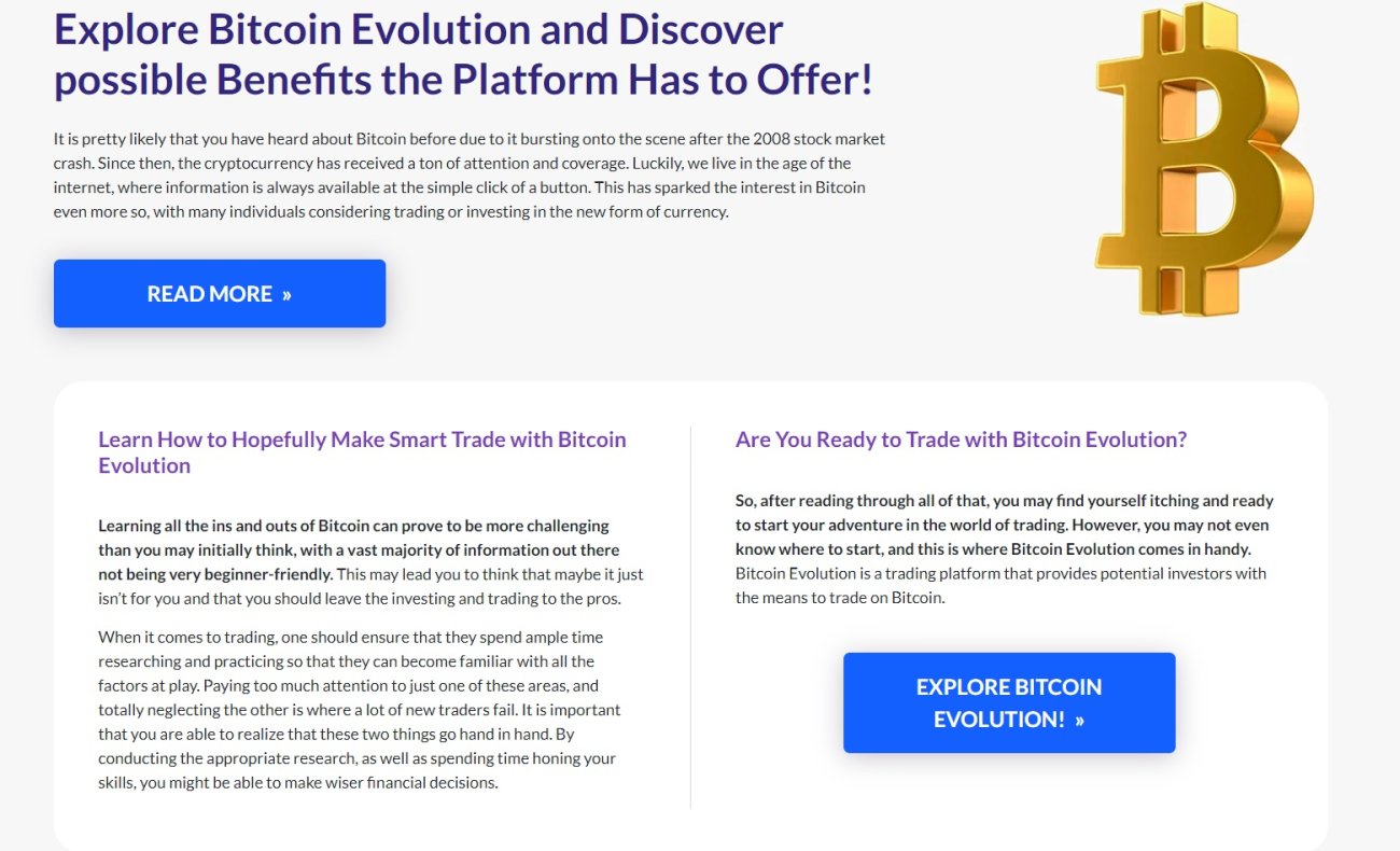 Bitcoin Evolution scam