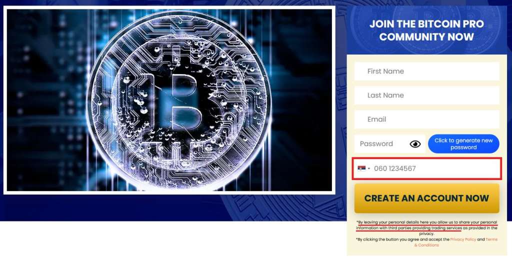 bitcoin pro contact form suspicious contact form