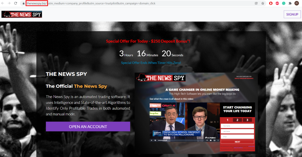 and again The News Spy site