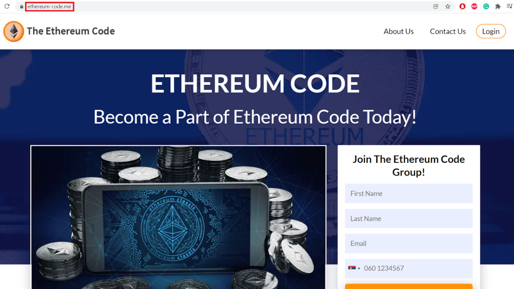 third site of Ethereum Code