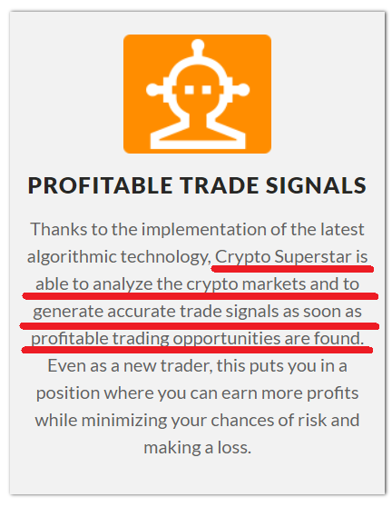 Profitable trade signals