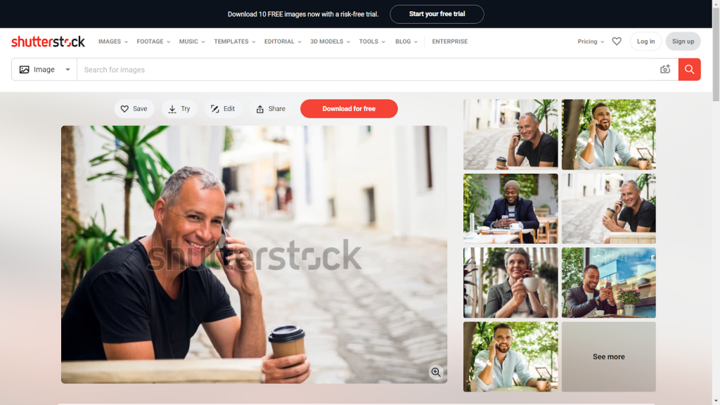 Fake Users on stock photos