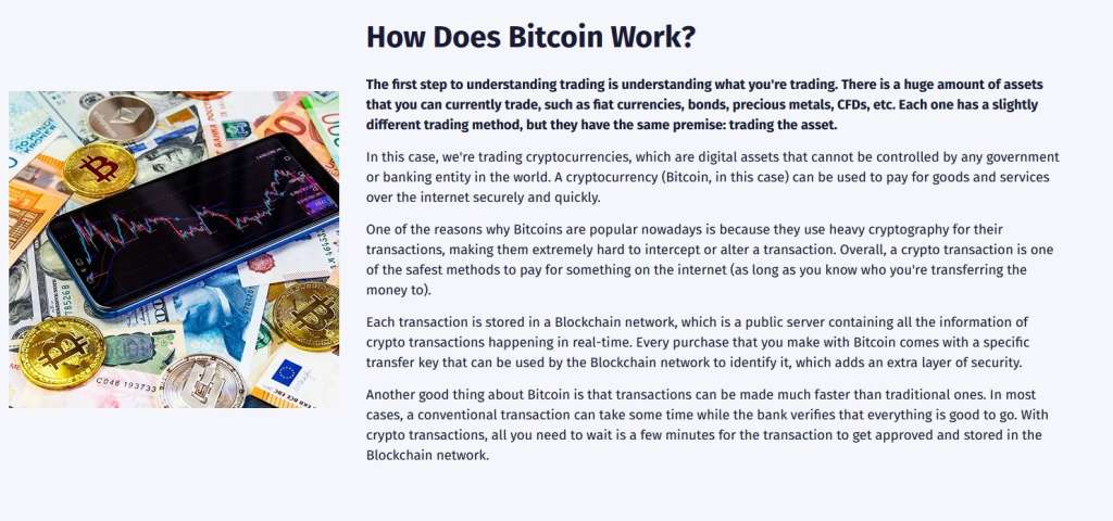 how does bitcoin work