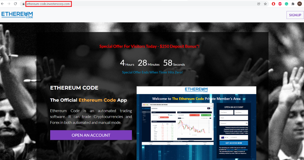 Etherium Code is the same design