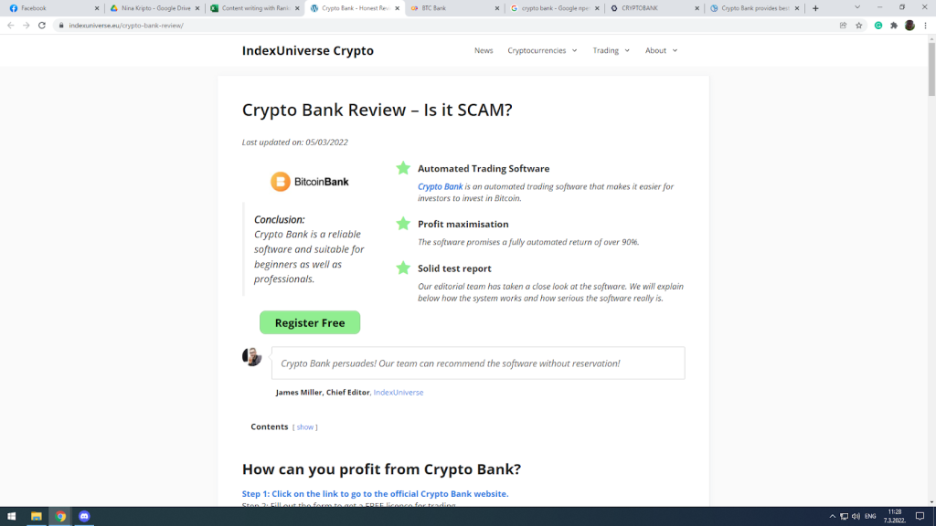 Crypto Bank bot review