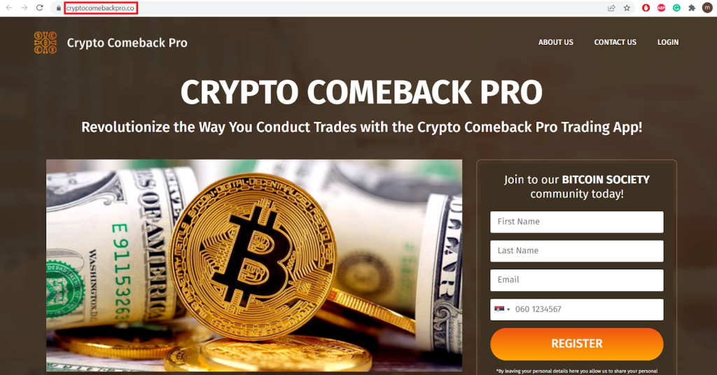 Crypto Comeback Pro 2nd site