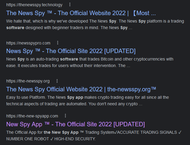 new spy sites
