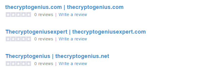 Trustpilot reviews of Crypto Genius 