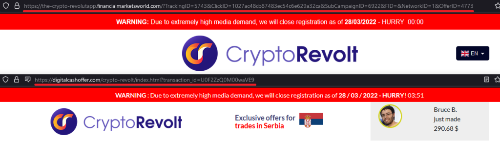 Crypto Revolt first site