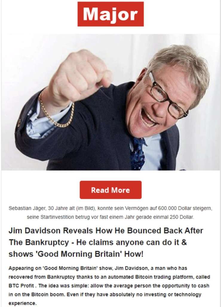 Jim Davidson fake news