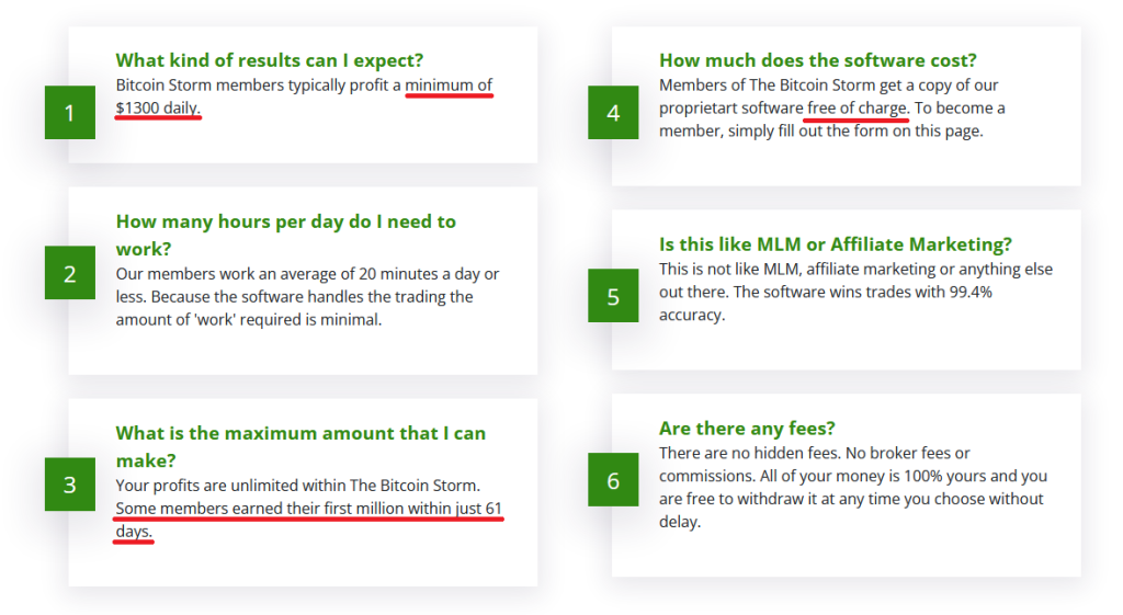 FAQ Bitcoin Storm