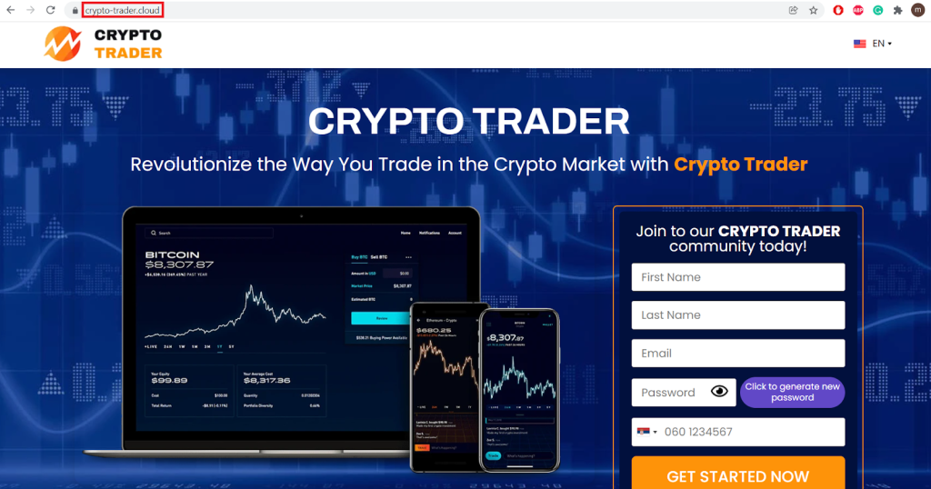 second site of Crypto Trader