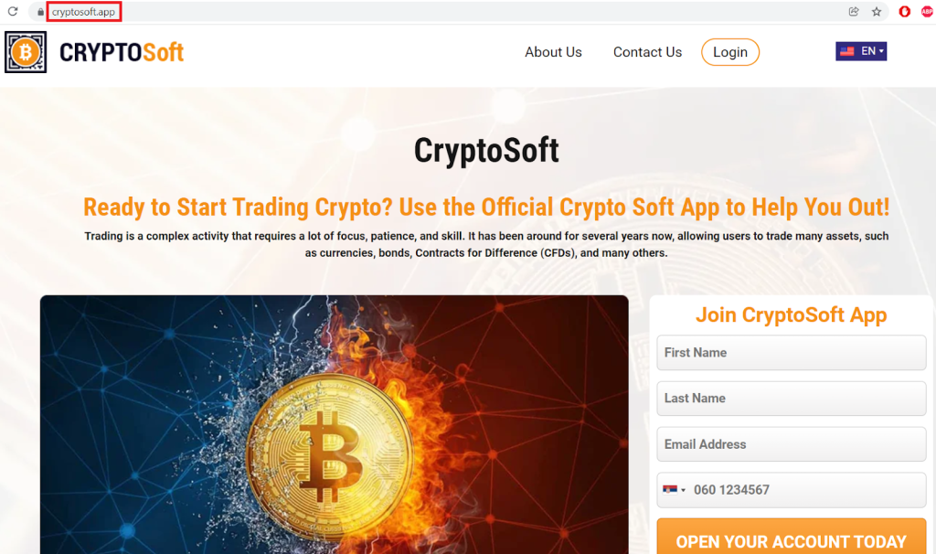 first Cryptosoft site