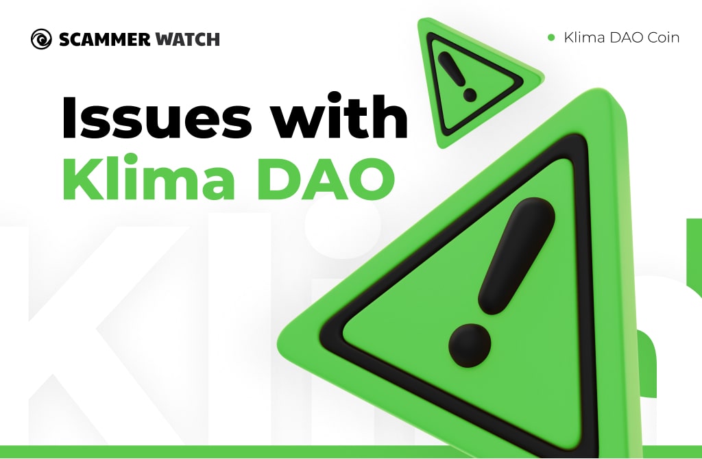 Issues with Klima DAO