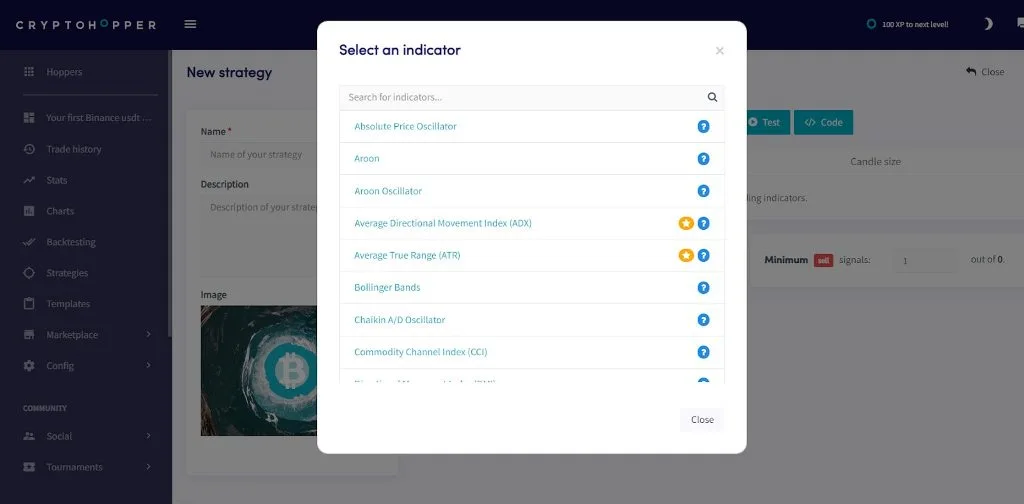 Selecting Technical Indicators 