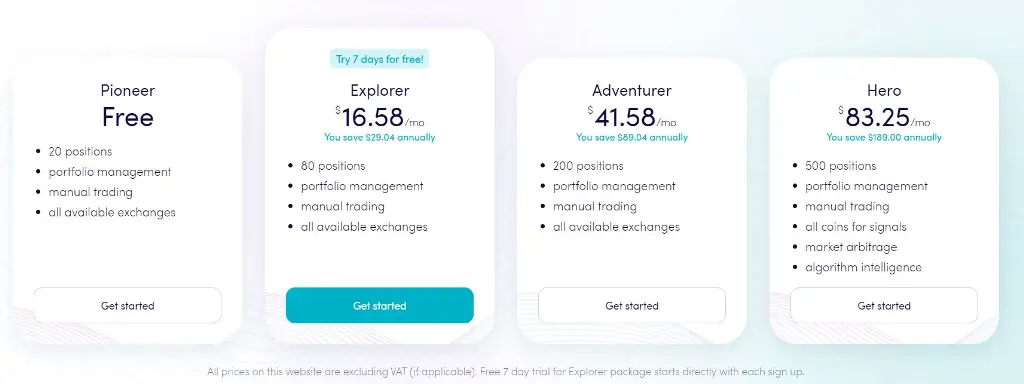 cryptohopper pricing