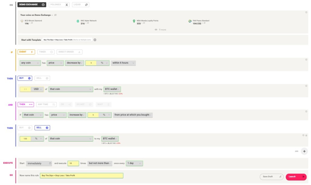 Demo exchange